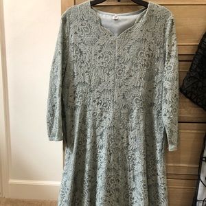 Mint green flora dress